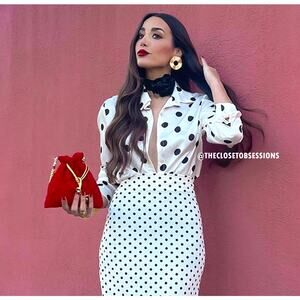 ZARA Oversized Printed Blouse NWT